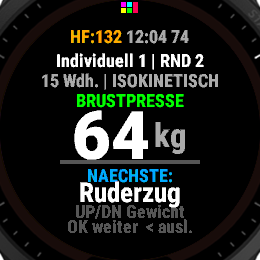 Trainingsbildschirm-Vorschau